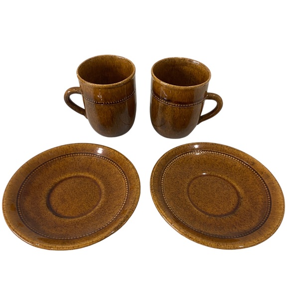 Vintage 1960s Höganäs Ceramics | Old Höganäs | String of pearls cups / saucer - Picture 3 of 11